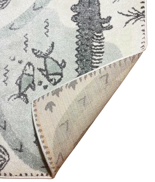 Carpet for Kids room, Way to Zoo, PP Extra Soft Frize, OW Giovanni Kids 7455,QH5,Q, 120 X 170 CM