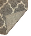 Carpet for living room/bedroom, Bern Geometric Grey PP Frize Shag, OW,509,LH4,H