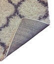 Carpet for living room/bedroom, Geneva Geometric White PP Frize Shag, OW,509,LH4,I