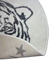 Carpet for Kids room, Tiger Circle, PP Extra Soft Frize, OW Giovanni Kids 7352,QH5,W, 80 X 80 CM