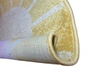 Carpet for Kids room, Sun Circle, PP Extra Soft Frize, OW Giovanni Kids 357,QH5,Y, 80 X 80 CM