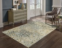 Carpet for living room/bedroom, Prague Modern Beige Squares, PP Heatset, OW Satchi 5602,GB4,L