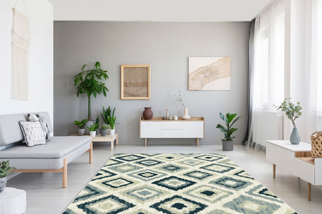 Covor living/dormitor, Cluj Modern Geometric, PP Heatset, OW Satchi 32,GB4,W