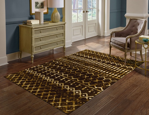 Covor living/dormitor, Dodoma Geometric Maro, PP Heatset, OW Topaz 3070,CP5,D