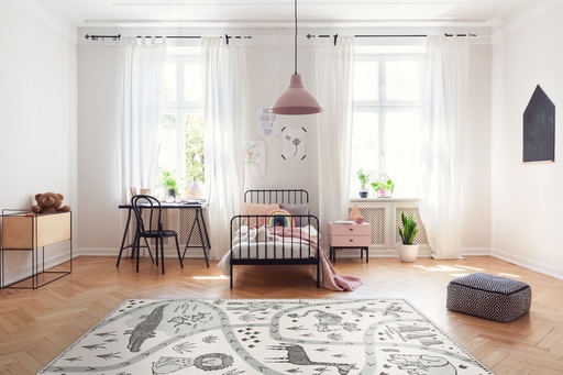 [7455Q120] Carpet for Kids room, Way to Zoo, PP Extra Soft Frize, OW Giovanni Kids 7455,QH5,Q, 120 X 170 CM