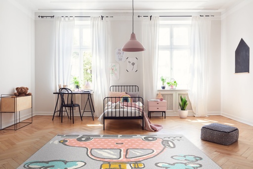 [7152E120] Carpet for Kids room, Dream Car, PP Extra Soft Frize, OW Giovanni Kids 7152,QH5,E, 120 X 170 CM