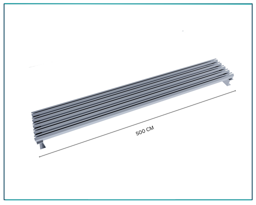 [305,ST,B-500] Rame metalice glisante ,Setul de suport pentru covoare poate fi fixat pe tavan sau fixat pe metal direct