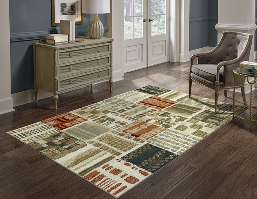 Carpet for living room/bedroom, Madrid Stone Multicolor, PP Heatset, OW Satchi 2060,GB4,V